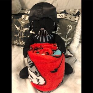 Star Wars blanket and plush figure